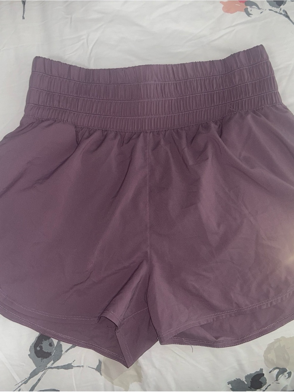 Nike Women's High-Waist Athletic Shorts in Mauve